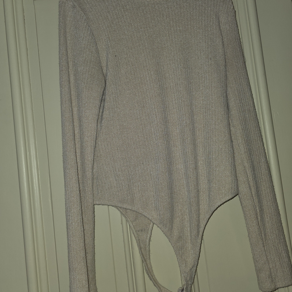 Francesca's Collections Tan Knit Top